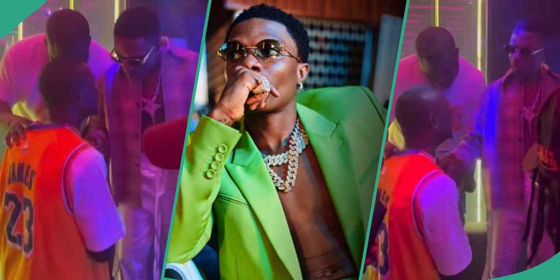 Young singer Mode goes gaga as he meets Wizkid