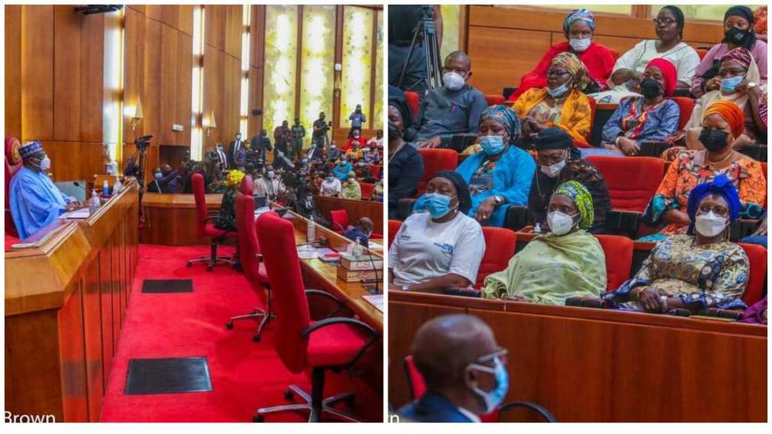 Just Like Aisha Buhari, Osinbajo’s Wife Leads Women To Observe Plenary Just Like Aisha Buhari, Osinbajo’s Wife Leads Women To Observe Plenary