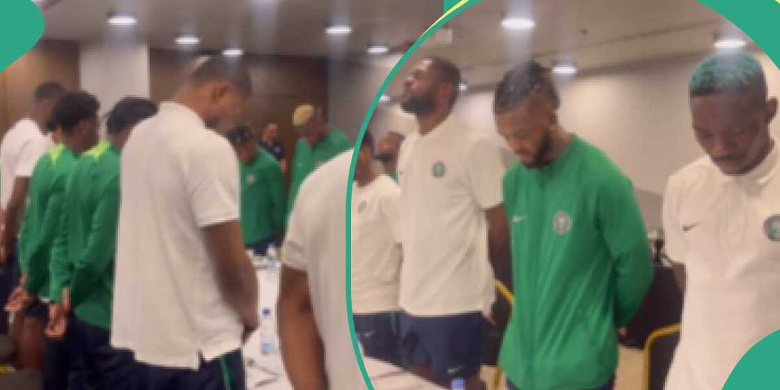 AFCON 2023: Super Eagles praying AFCON 2023: Super Eagles praying