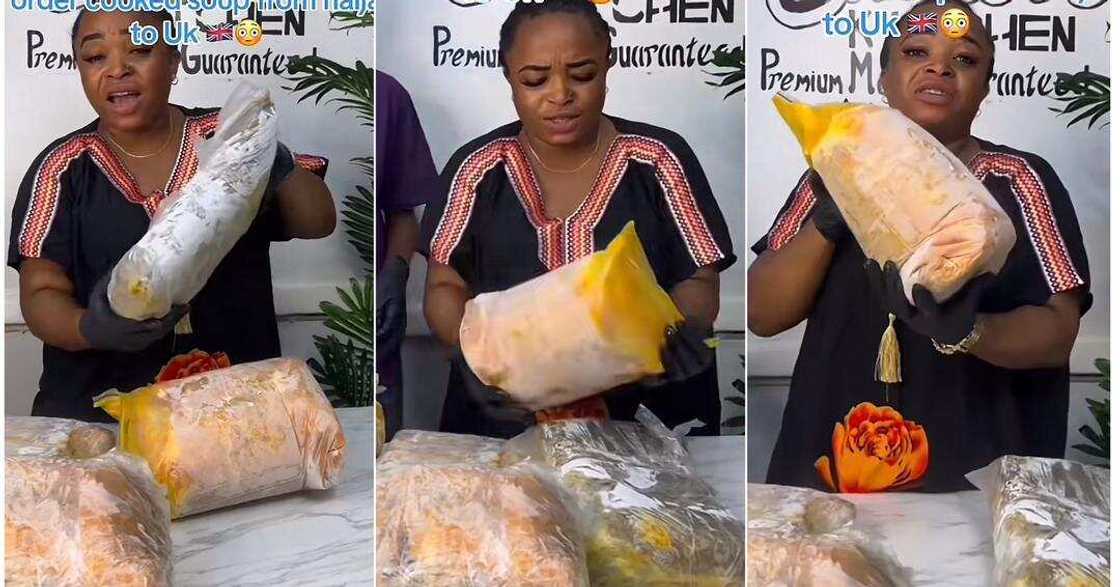 Lady living in UK orders cooked food from Nigeria