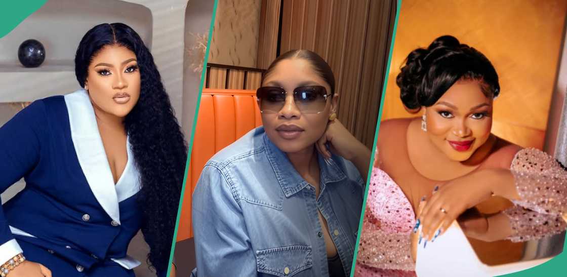 Nkechi Blessing calls out Ruth Kadiri as she meets her lookalike
