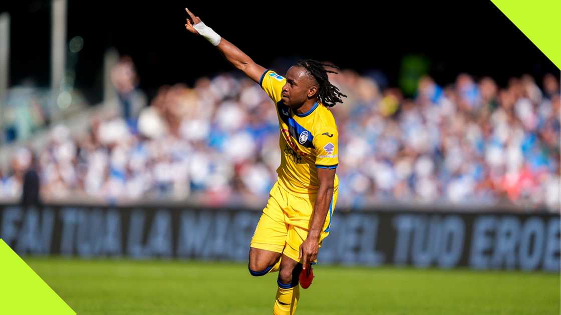 Ademola Lookman, Atalanta, Napoli, Estadio Diego Armando Maradona, Naples, Italy, Serie A. Ademola Lookman, Atalanta, Napoli, Estadio Diego Armando Maradona, Naples, Italy, Serie A.