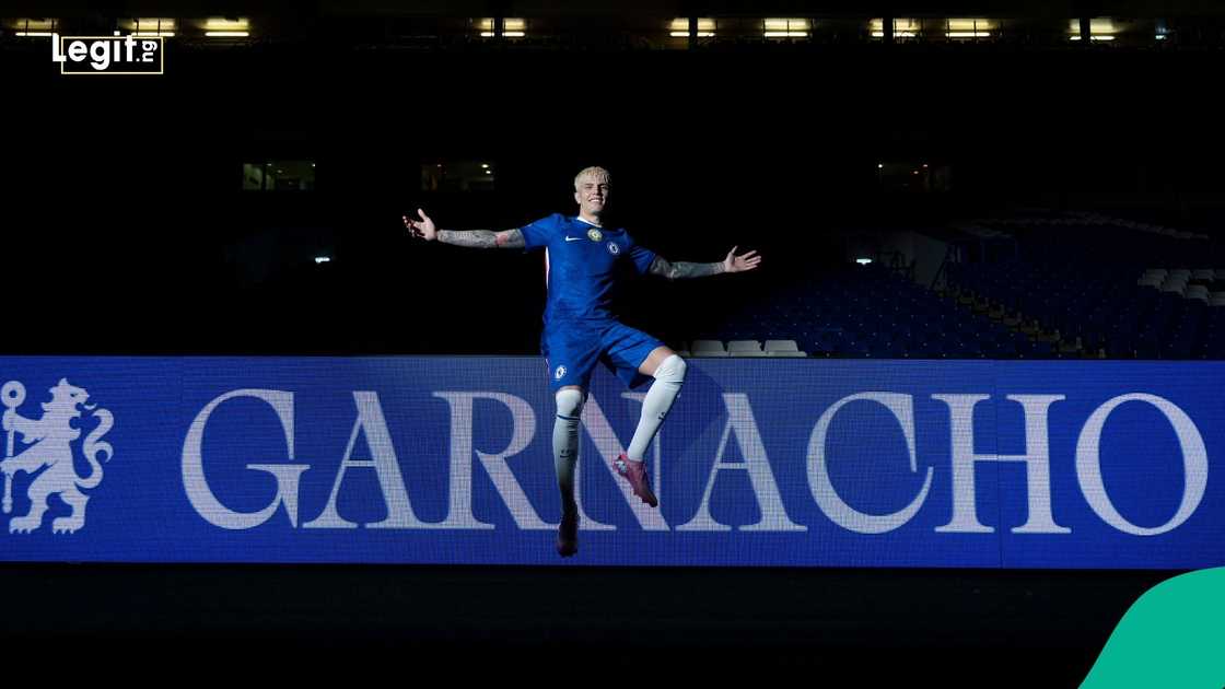 Alejandro Garnacho, Chelsea, Stamford Bridge, London, England. Alejandro Garnacho, Chelsea, Stamford Bridge, London, England.