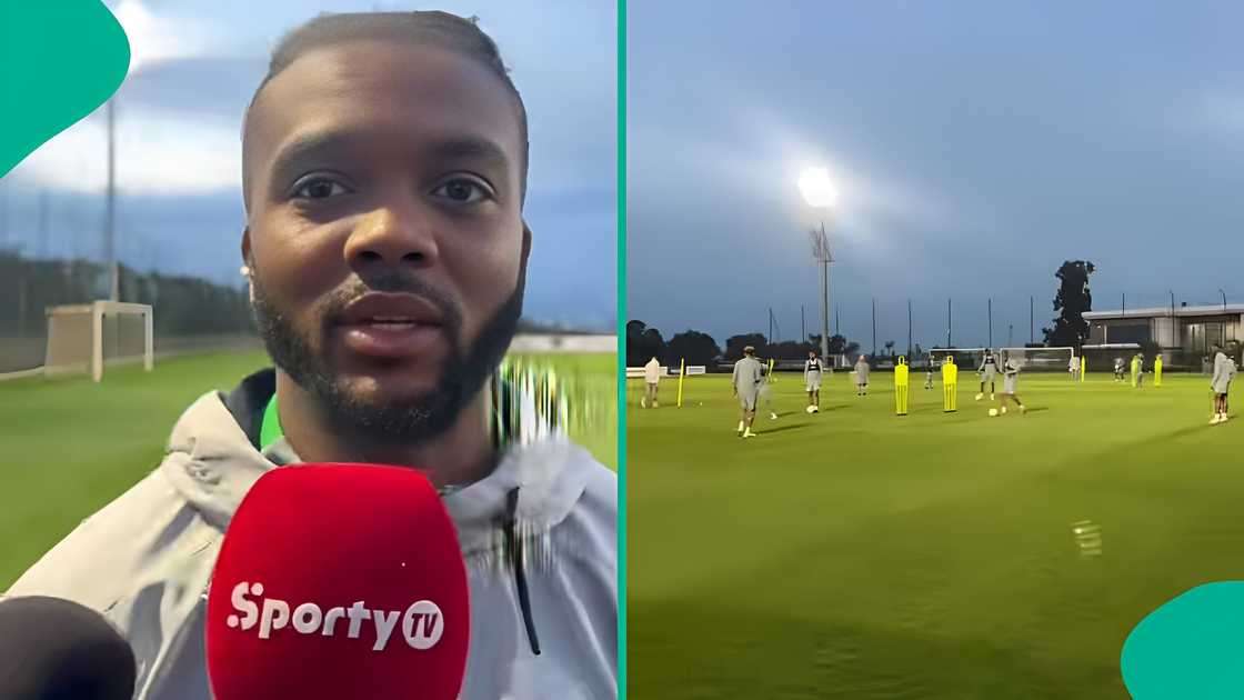Nigerian journalist reports from Super Eagles training in Morocco ahead of AFCON semi-final vs Morocco, shares players’ promise to bring trophy home, sparks fan reactions.