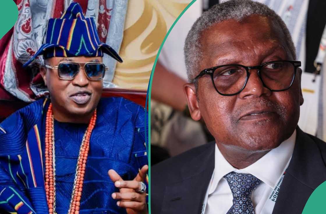 Oba Akanbi confers the title of Chief Atayero of Nigeria on Aliko Dangote. Oba Akanbi confers the title of Chief Atayero of Nigeria on Aliko Dangote.