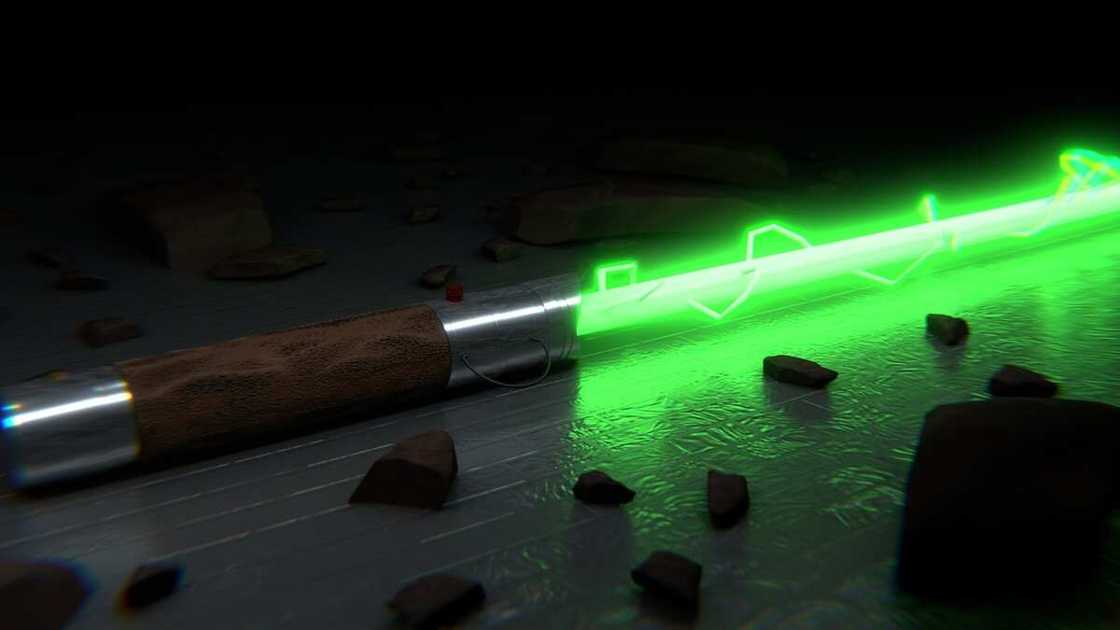 green lightsaber green lightsaber