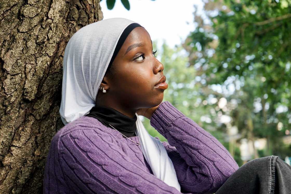 Reflective young girl