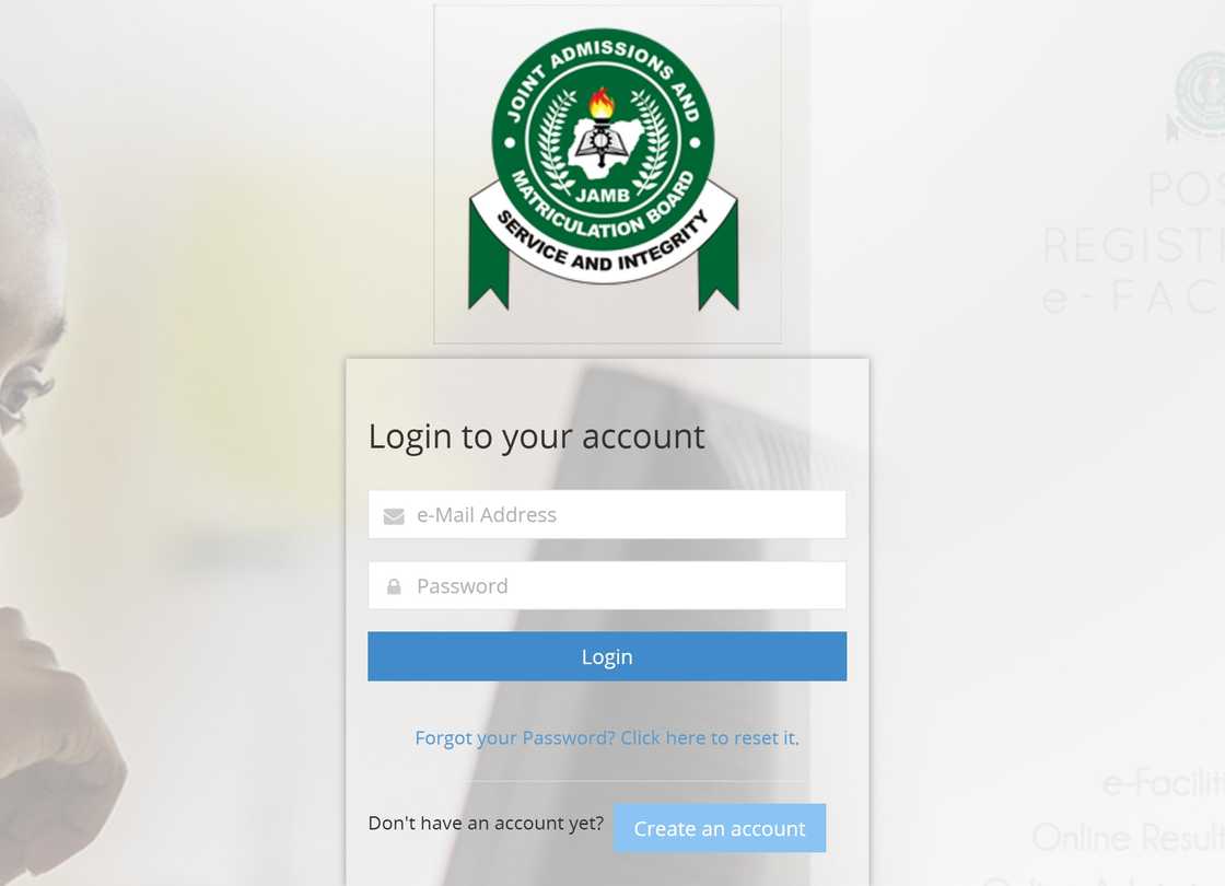 JAMB E-facility portal JAMB E-facility portal