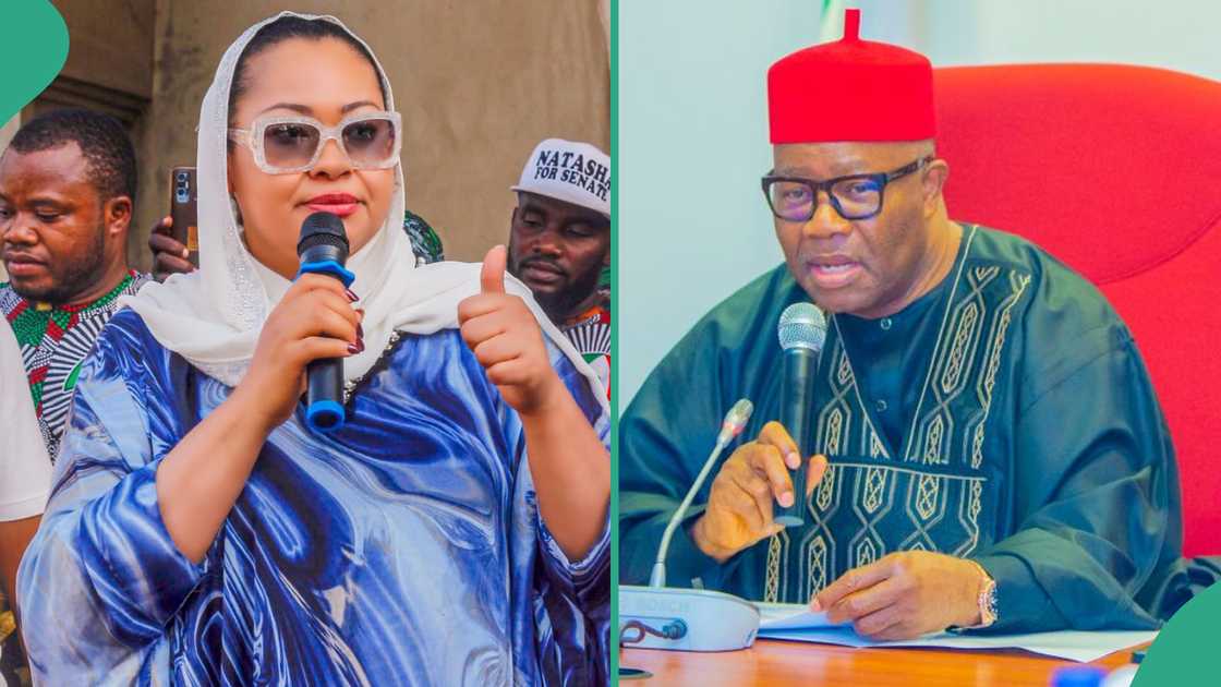 The Senate has said Natasha Akpoti Uduaghan was not suspended because of her allegation against Godswill Akpabio but because of her gross misconduct. The Senate has said Natasha Akpoti Uduaghan was not suspended because of her allegation against Godswill Akpabio but because of her gross misconduct.
