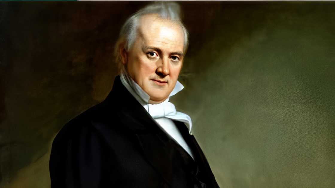 A potrait of James Buchanan. A potrait of James Buchanan.