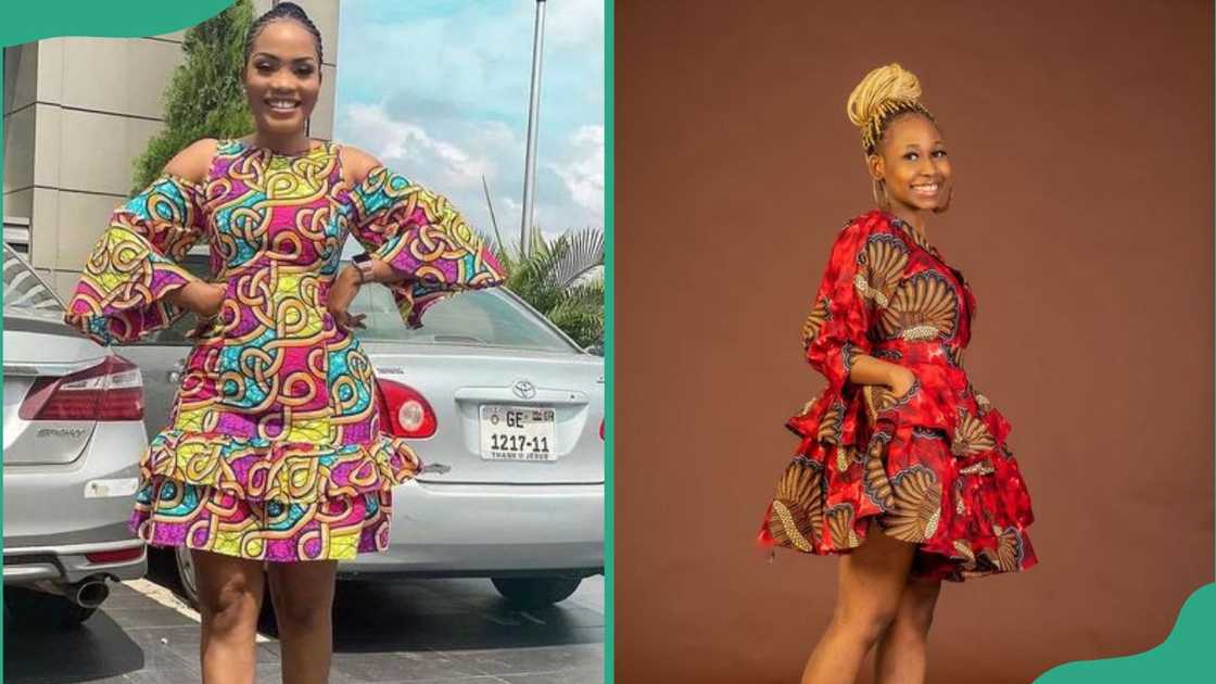 Short Ankara wrap design Short Ankara wrap design