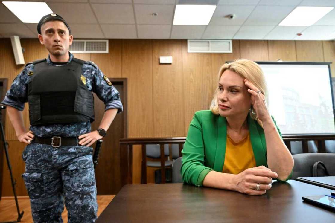 Ovsyannikova has been charged with spreading information about the Russian armed forces deemed false by the government Ovsyannikova has been charged with spreading information about the Russian armed forces deemed false by the government