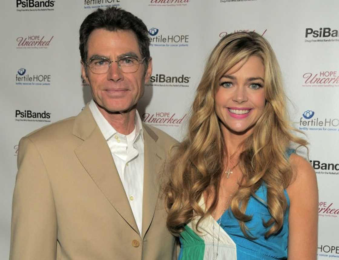 Actress Denise Richards, right and father Irv Richards attend the 2nd Annual Southern California benefit gala