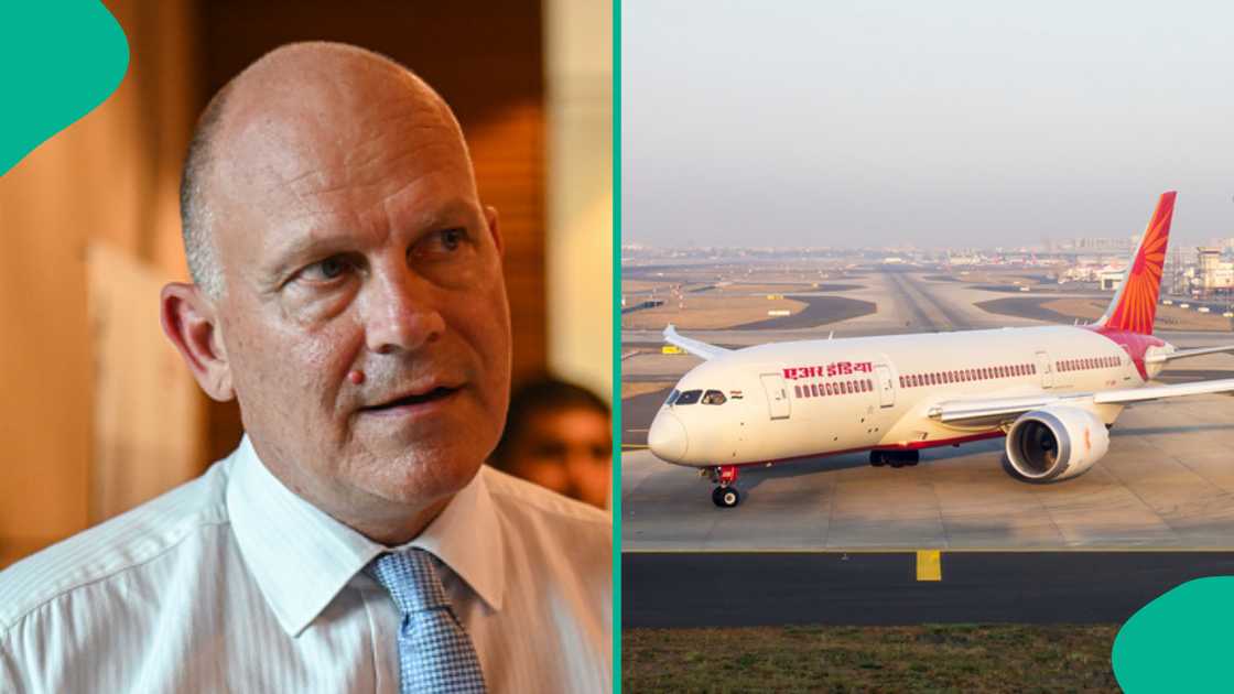 Air India plane catches fire after landing. Air India plane catches fire after landing.
