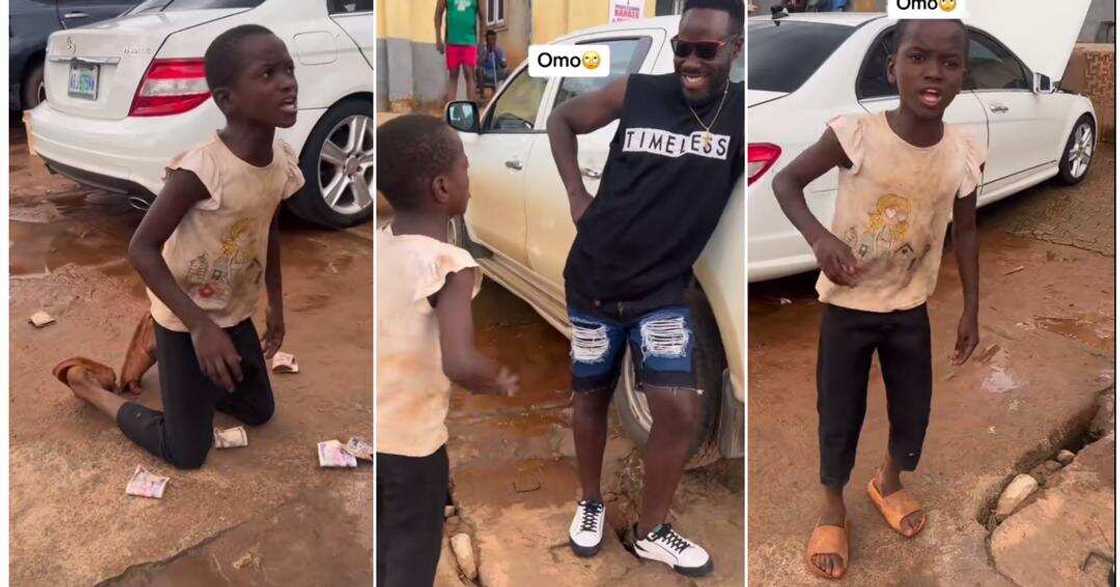 Little boy hypes man with Igbo language Little boy hypes man with Igbo language