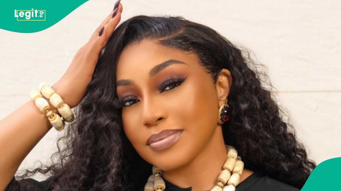 Actress Rita Dominic display dance move at her 50th birthday party.