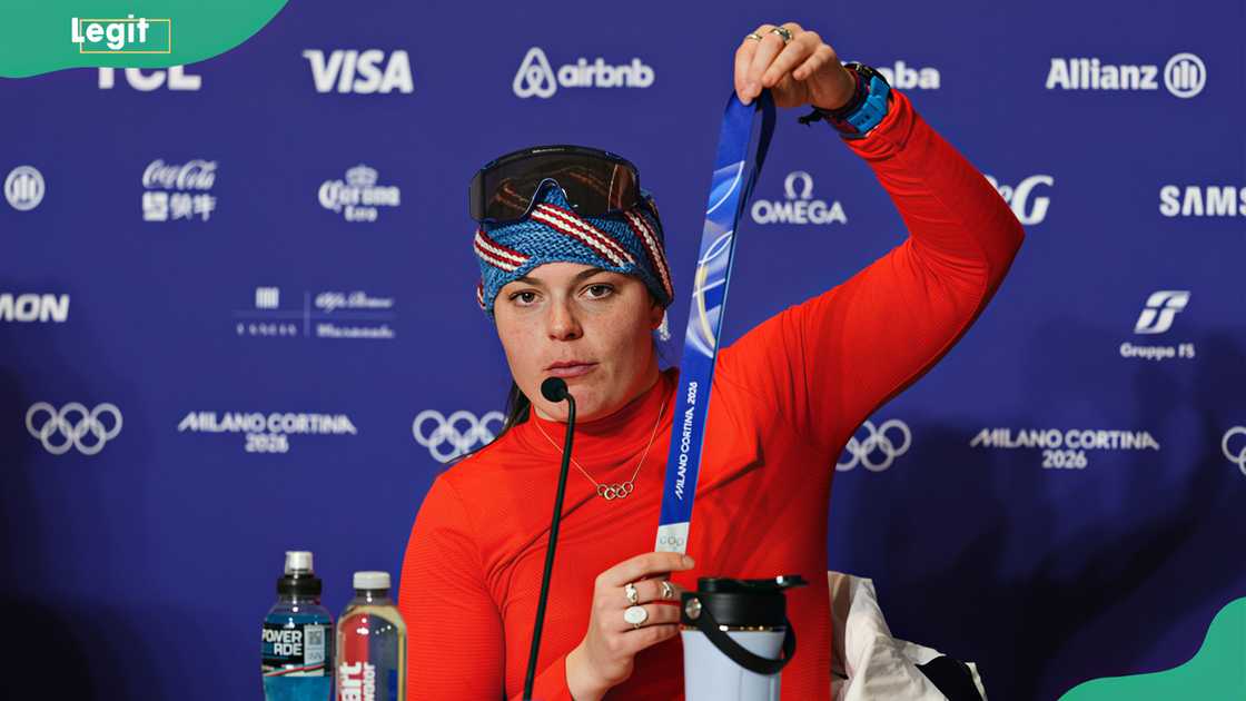 Breezy Johnson at the Tofane Alpine Skiing Centre