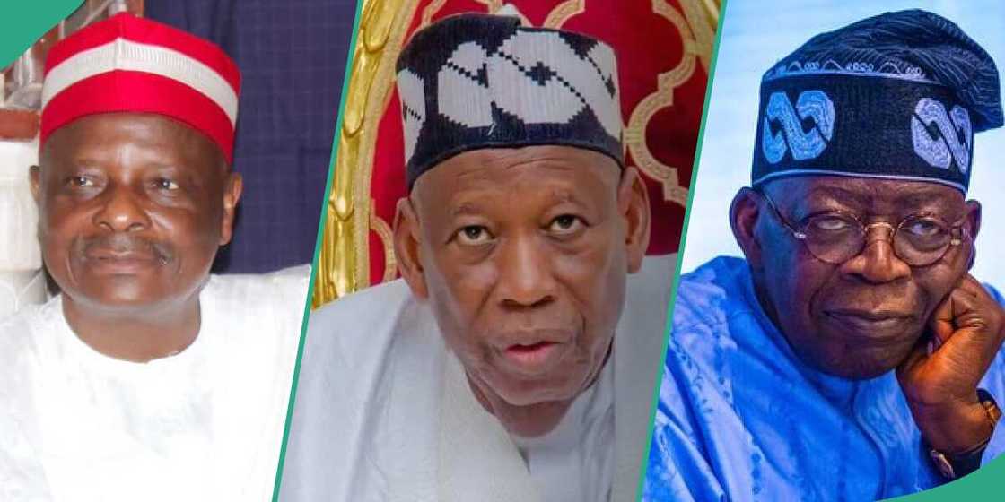 Kwankwaso, Ganduje da Tinubu.