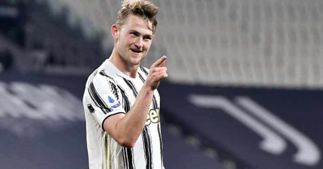 Matthijs de Ligt of Juventus celebrates after scoring his team's third goal during the Serie A match against Parma Calcio at Allianz Stadium. (Photo by Daniele Badolato - Juventus FC/Juventus FC via Getty Images) Matthijs de Ligt of Juventus celebrates after scoring his team's third goal during the Serie A match against Parma Calcio at Allianz Stadium. (Photo by Daniele Badolato - Juventus FC/Juventus FC via Getty Images)