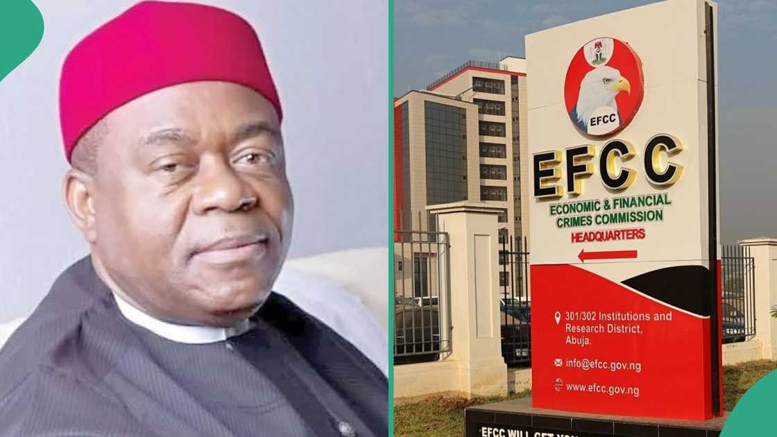 The federal high court in Abuja has ordered the temporary freezing of N228.4 million traced to the account of former Governor Theodore Orji of Abia state The federal high court in Abuja has ordered the temporary freezing of N228.4 million traced to the account of former Governor Theodore Orji of Abia state