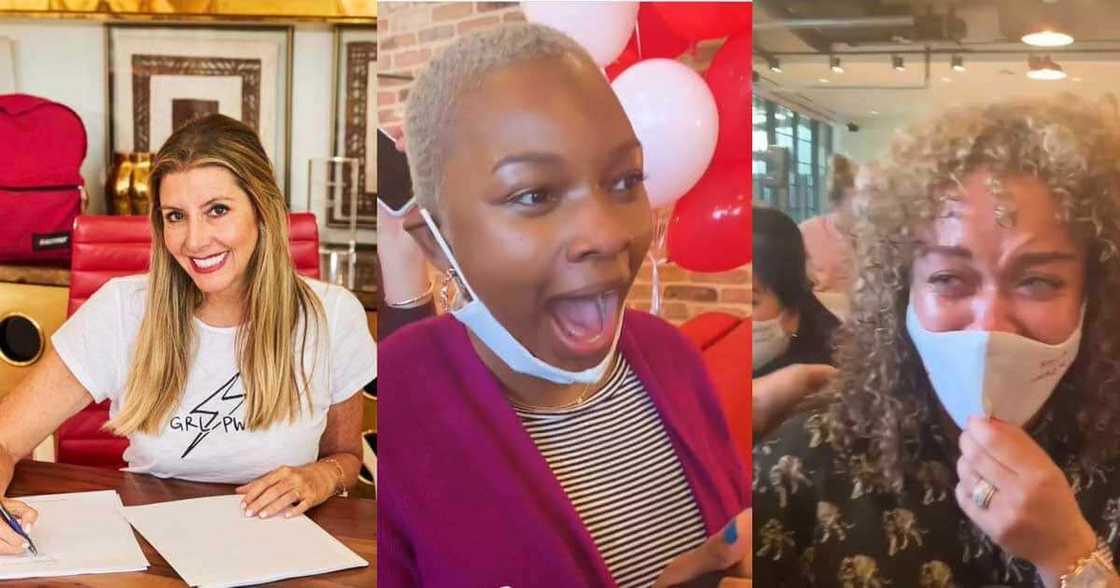 Female boss gifts her employees 2 first-class plane tickets to anywhere in the world and N4.1m Female boss gifts her employees 2 first-class plane tickets to anywhere in the world and N4.1m
