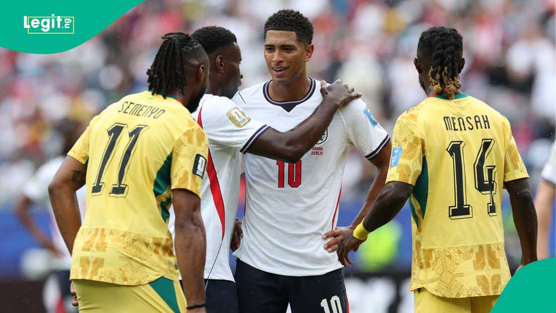 Jude Bellingham during the FIFA World Cup 2026 Group L match between England and Ghana. Photo by Ian MacNicol Jude Bellingham during the FIFA World Cup 2026 Group L match between England and Ghana. Photo by Ian MacNicol
