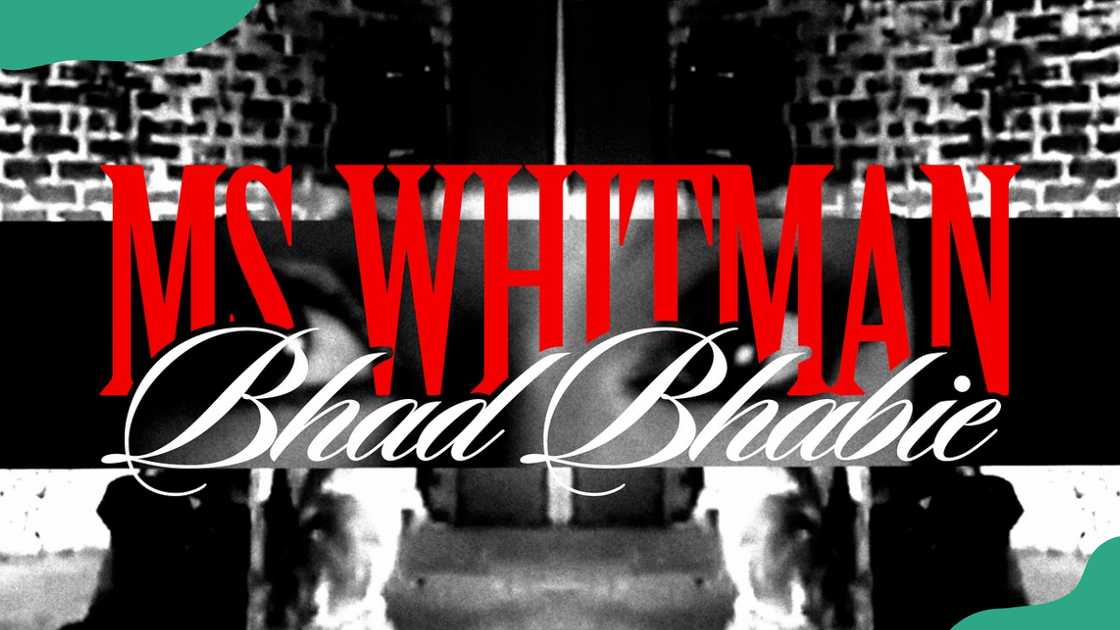 A cover picture of Bhad Bhabie's diss track Ms. Whitman. A cover picture of Bhad Bhabie's diss track Ms. Whitman.