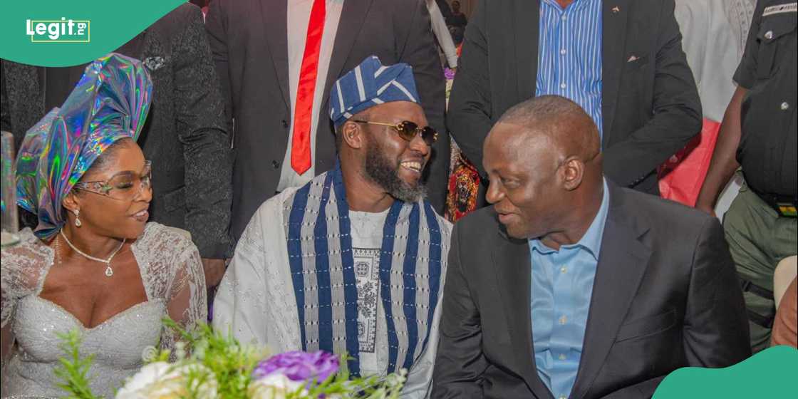 Isaac Balami celebrates his 43rd birthday at the Transcorp Event Centre in Abuja.