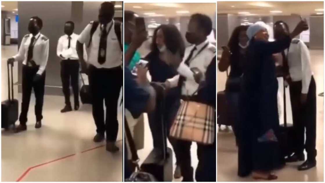 Cute moment Passengers Clap for Female Pilot who Landed Plane Despite Bad Weather, Video Sparks Reactions Cute moment Passengers Clap for Female Pilot who Landed Plane Despite Bad Weather, Video Sparks Reactions