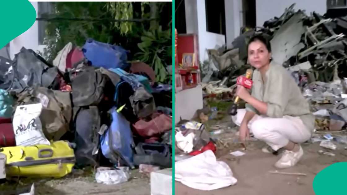 Reporter shares video of Air India plane crash site. Reporter shares video of Air India plane crash site.