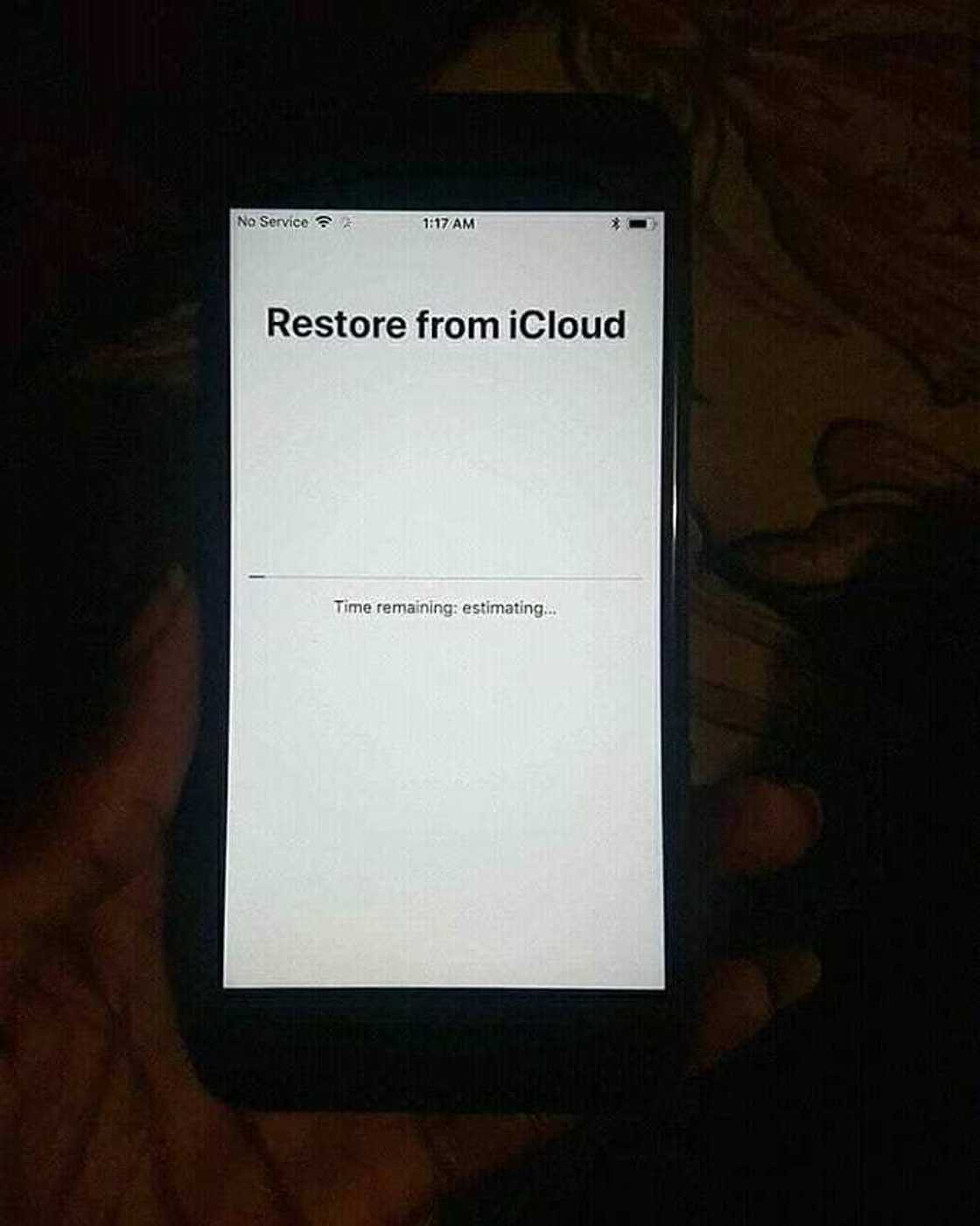 backup to iCloud