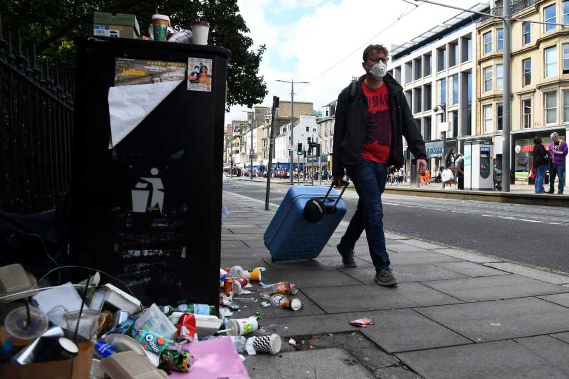 Edinburgh is currently hosting its international festival, with concern about the effect of the sight and stench of trash on the city's reputation