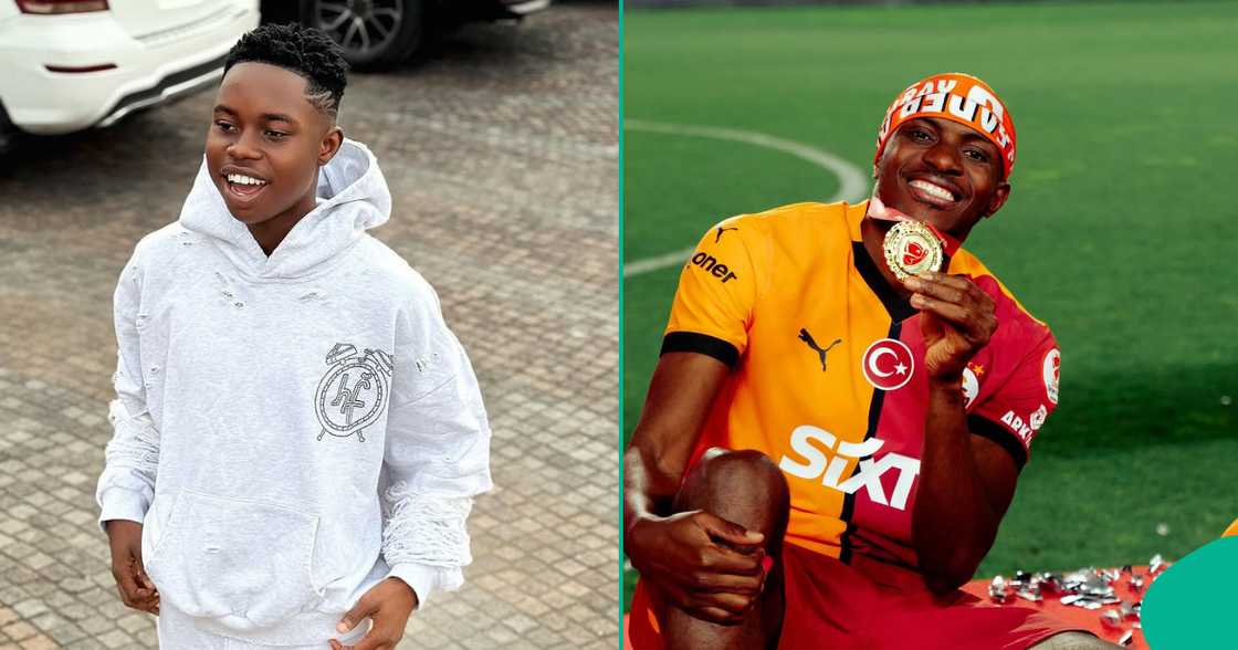 Peller seen with football star, Victor Osimhen Peller seen with football star, Victor Osimhen