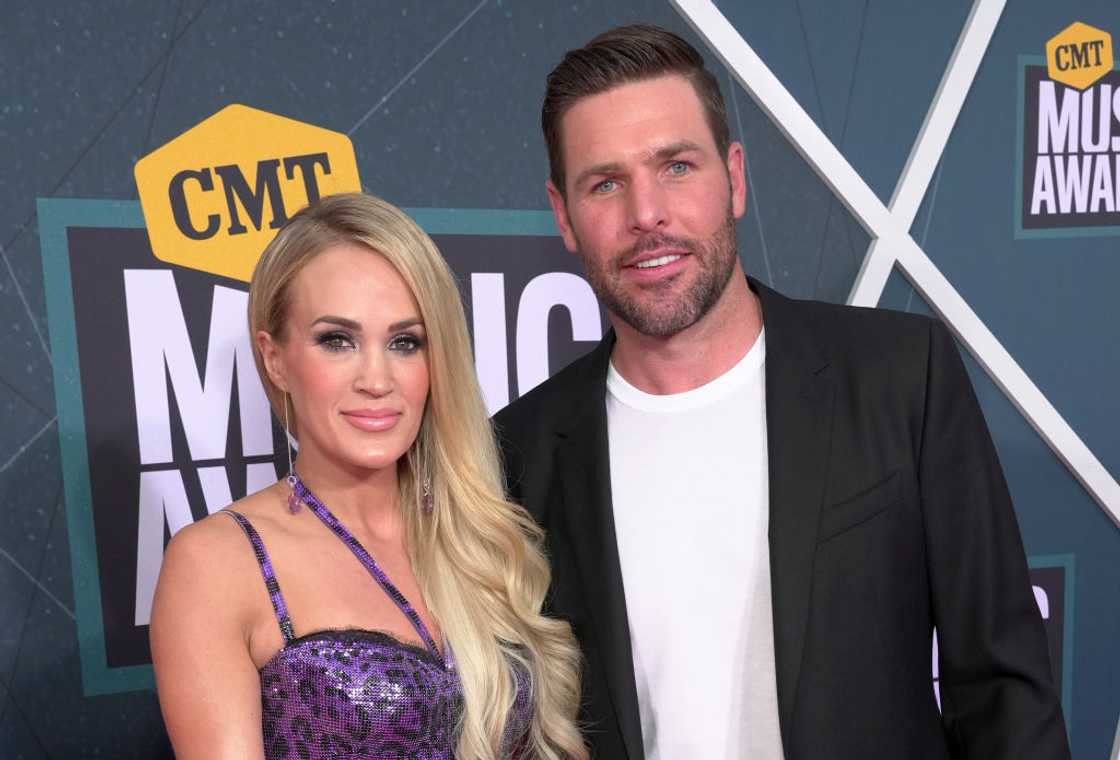 Carrie Underwood and Mike Fisher at the Nashville Municipal Auditorium Carrie Underwood and Mike Fisher at the Nashville Municipal Auditorium