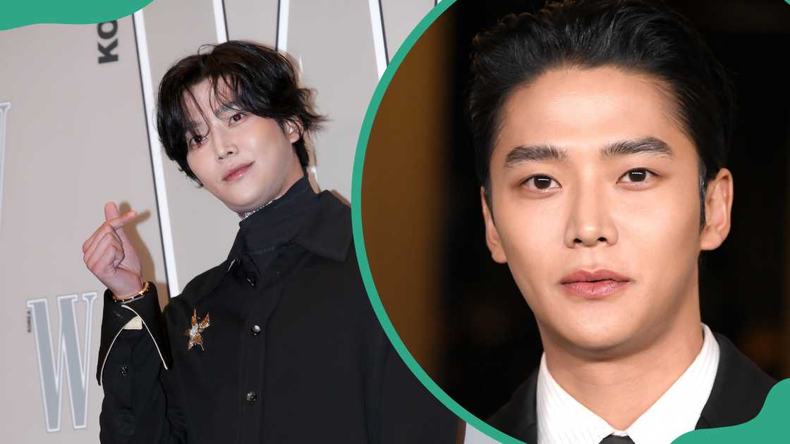 Rowoon attends the 19th W Magazine Korea Cancer Awareness Campaign in Seoul (L) and a Gala in Los Angeles (R).