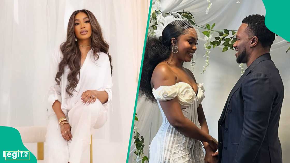 Sharon Ooja credited her husband for making her feel safe and calm, calling him her absolute best friend and thanking him for loving her in ways that heal and inspire her.