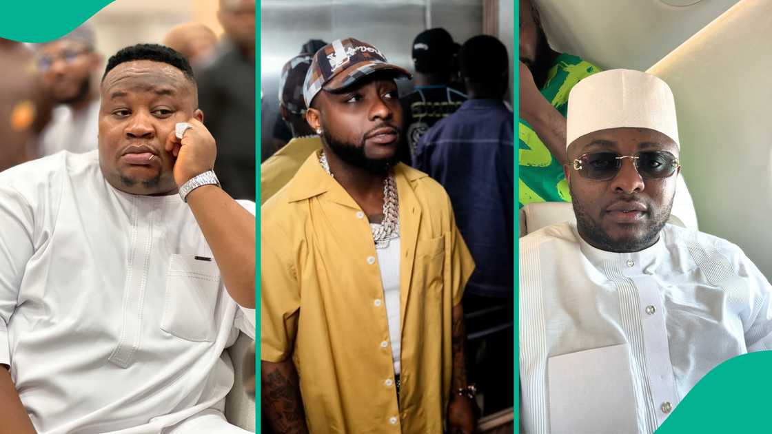 Davido: Cubana Chiefpriest and Ubi Franklin allegedly throw punches during messy fight in Abuja. Davido: Cubana Chiefpriest and Ubi Franklin allegedly throw punches during messy fight in Abuja.
