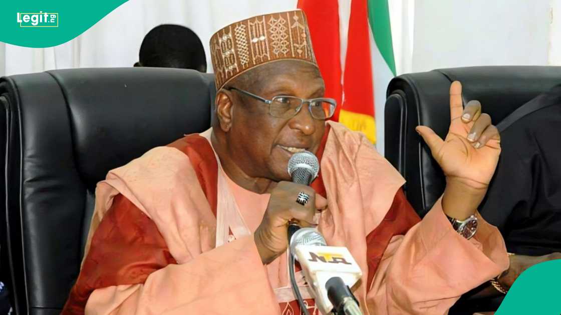 Islamic burial rites are led by Chief Imam Bobboi as Bamanga Tukur is laid to rest.