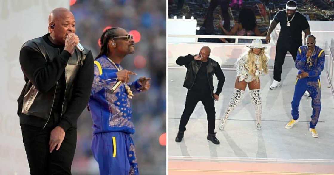 Dr. Dre, Snoop Dogg, Eminem, Kendrick Lamar, Mary J. Blige 50 Cent, Super Bowl, NFL