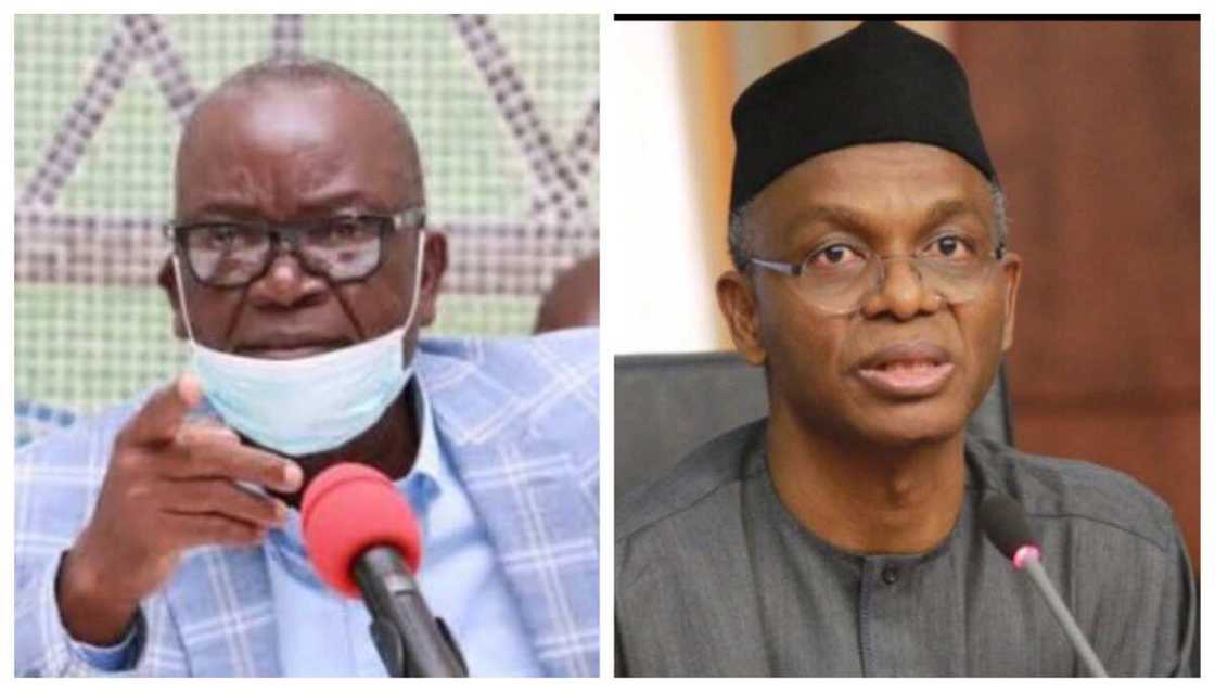 El-Rufai: Gwamnan da ya kori Ma’aikata 4, 000 ba zai yi mani gorin albashi ba – Ortom El-Rufai: Gwamnan da ya kori Ma’aikata 4, 000 ba zai yi mani gorin albashi ba – Ortom