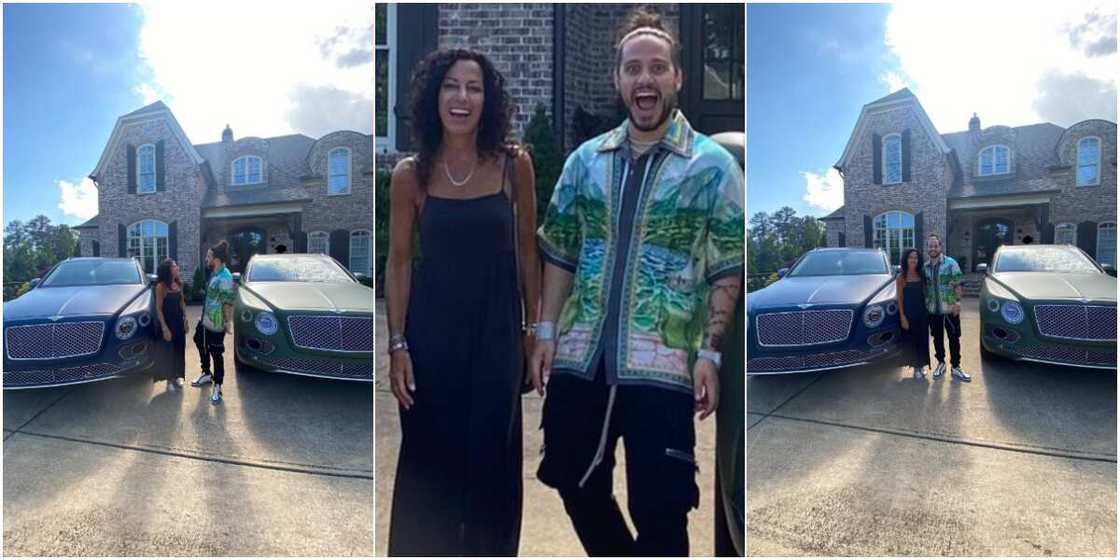 Massive Reactions as Man Buys Same Model of Luxury Car for Himself & His Mum, Says He Won't Stop Spoiling Her