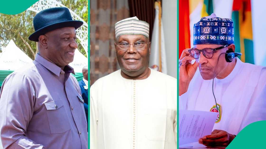 Festus Keyamo slams Atiku Abubakar for resigning from PDP amid Buhari's death as politicians eye 2027 election. Festus Keyamo slams Atiku Abubakar for resigning from PDP amid Buhari's death as politicians eye 2027 election.