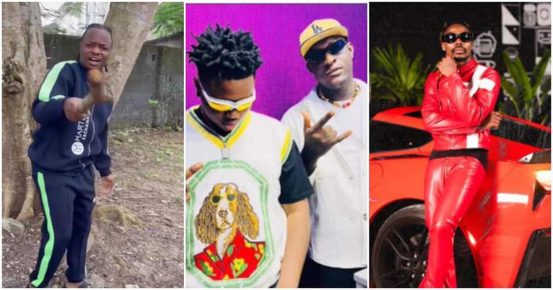 Photos of Carter Efe, Mc Warriboy, and Asake Photos of Carter Efe, Mc Warriboy, and Asake