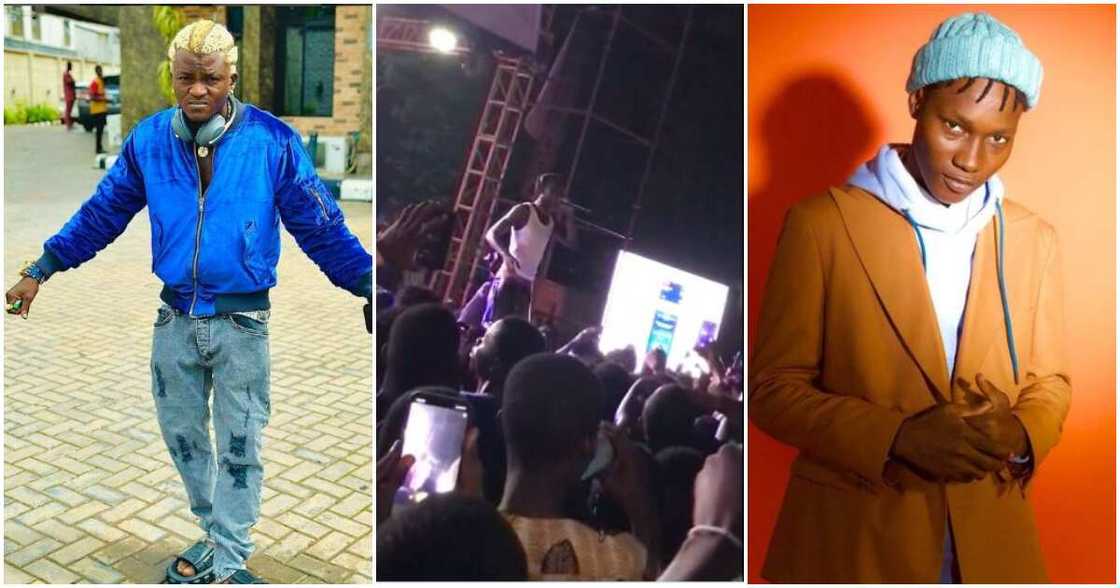 Photos of Seyi Vibez, Zinoleesky and Portable