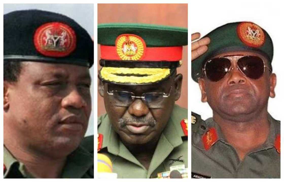 IBB, Abacha, Buratai da sauran shugabannin hafsun sojojin kasa 20 da aka yi daga Arewa IBB, Abacha, Buratai da sauran shugabannin hafsun sojojin kasa 20 da aka yi daga Arewa