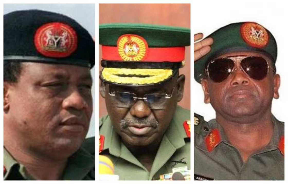 IBB, Abacha, Buratai da sauran shugabannin hafsun sojojin kasa 20 da aka yi daga Arewa