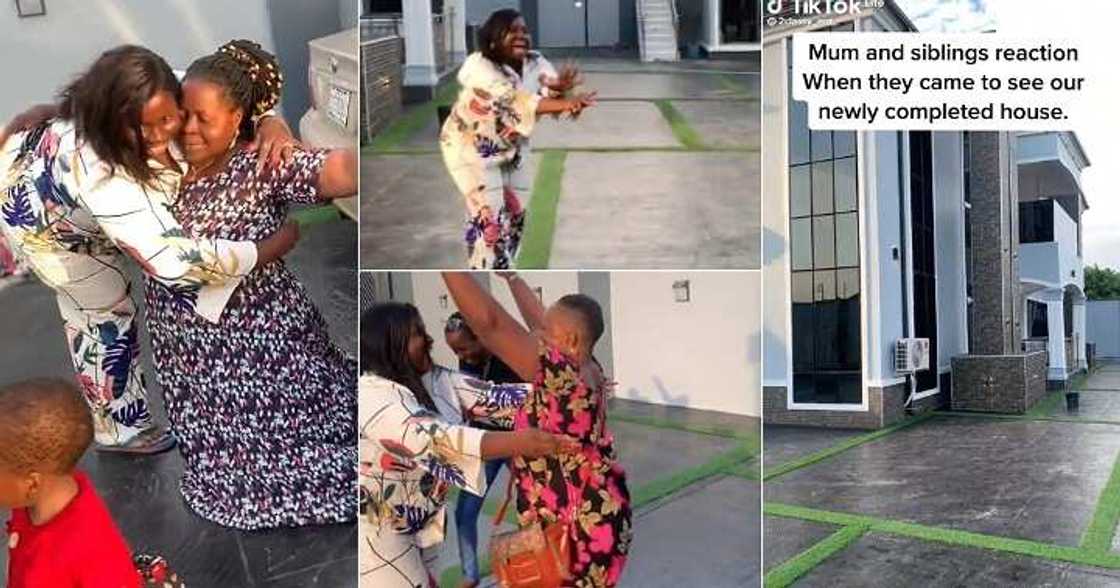 Lady takes mum, siblings to new mansion Lady takes mum, siblings to new mansion