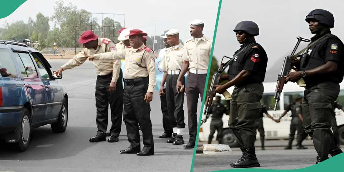 A man in a police uniform reportedly shot at FRSC personnel in Lagos A man in a police uniform reportedly shot at FRSC personnel in Lagos