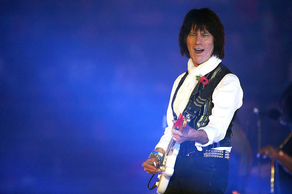 Jeff Beck performs at Wembley Stadium