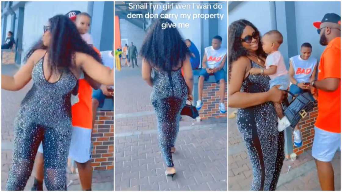 Lady and husband/Mother and child. Lady and husband/Mother and child.